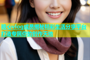 糖心vlog成员揭秘精彩生活分享平台打造专属你的创作天地
