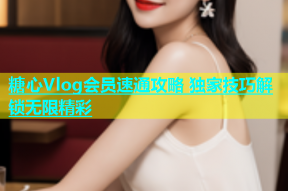 糖心Vlog会员速通攻略 独家技巧解锁无限精彩