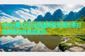 chloe糖心vlog精选美妆生活分享打造专属时尚潮流体验