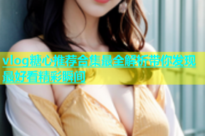 vlog糖心推荐合集最全解析带你发现最好看精彩瞬间