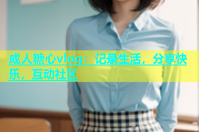 成人糖心vlog：记录生活，分享快乐，互动社区