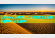 糖心vlog安全吗？探索视频分享的隐私保护和安全保障