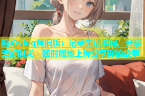糖心vlog黄旧版：记录生活瞬间，分享美好时光，随时随地上传分享你的故事