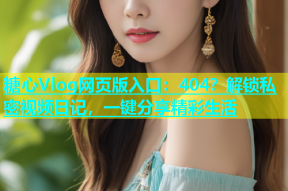 糖心Vlog网页版入口：404？解锁私密视频日记，一键分享精彩生活