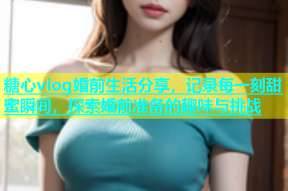 糖心vlog婚前生活分享，记录每一刻甜蜜瞬间，探索婚前准备的趣味与挑战