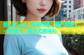糖心Vlog：深夜精选，国产原创，一键进入，解锁无限精彩