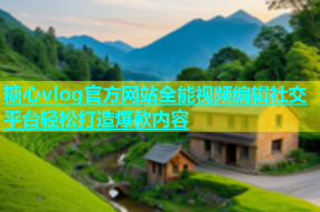 糖心vlog官方网站全能视频编辑社交平台轻松打造爆款内容