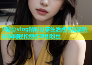 9糖心vlog精彩分享生活点滴记录精彩瞬间轻松创作吸引粉丝