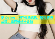 糖心vlog：DIY修洗衣机，轻松解决故障，家居维修全攻略