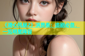 《溏心风暴2》演员表：追剧必备，一览明星阵容