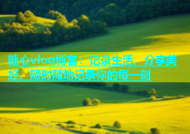 糖心vlog博客：记录生活，分享美好，随时随地记录你的每一刻