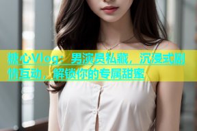 糖心Vlog：男演员私藏，沉浸式剧情互动，解锁你的专属甜蜜