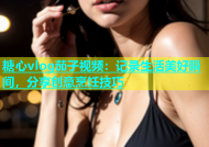 糖心vlog茄子视频：记录生活美好瞬间，分享创意烹饪技巧