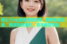 糖心Vlog会员速刷攻略：解锁私密影像，畅享精彩福利，尊享极致体验