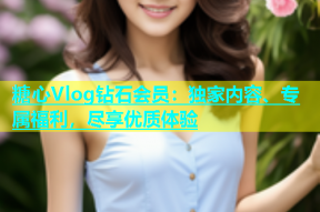 糖心Vlog钻石会员：独家内容、专属福利，尽享优质体验