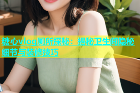 糖心vlog厕所探秘：揭秘卫生间隐秘细节与装修技巧