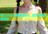 糖心vlog卡顿解决技巧，提升流畅观看体验