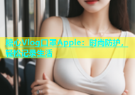 糖心Vlog口罩Apple：时尚防护，轻松记录生活