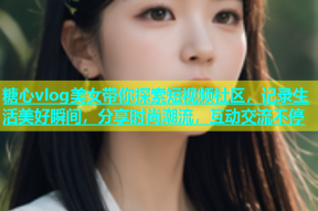 糖心vlog美女带你探索短视频社区，记录生活美好瞬间，分享时尚潮流，互动交流不停
