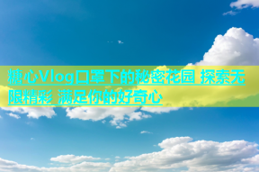 糖心Vlog口罩下的秘密花园 探索无限精彩 满足你的好奇心