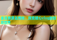 金善雅原名揭秘：探索糖心vlog的创意世界