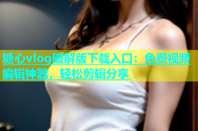 糖心vlog破解版下载入口：免费视频编辑神器，轻松剪辑分享