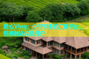 糖心Vlog：OPPO手机广告平台，精准触达亿级用户