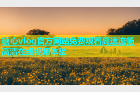 糖心vlog官方网站免费观看高速流畅高清在线视频体验