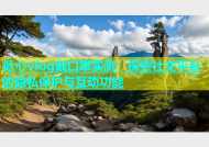糖心vlog戴口罩实测：探索社交平台的隐私保护与互动功能