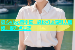 糖心vlog黄字幕：轻松打造吸引人视频，提升点击率