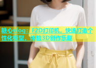 糖心vlog：F2D打印机，快速打造个性化模型，体验3D创作乐趣