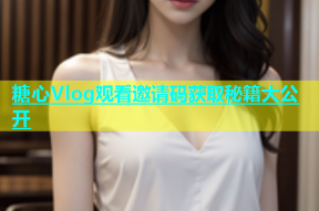 糖心Vlog观看邀请码获取秘籍大公开