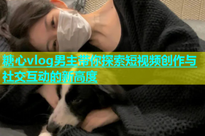 糖心vlog男主带你探索短视频创作与社交互动的新高度