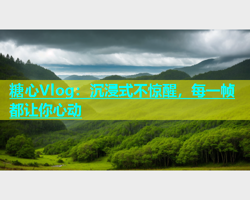 糖心Vlog：沉浸式不惊醒，每一帧都让你心动  第1张