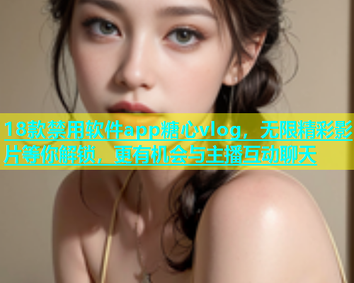 18款禁用软件app糖心vlog，无限精彩影片等你解锁，更有机会与主播互动聊天  第1张