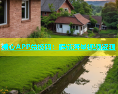 糖心APP兑换码：解锁海量视频资源  第1张