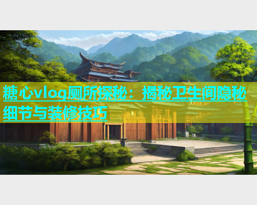 糖心vlog厕所探秘：揭秘卫生间隐秘细节与装修技巧  第1张