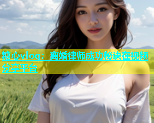 糖心vlog：离婚律师成功秘诀在视频分享平台  第1张
